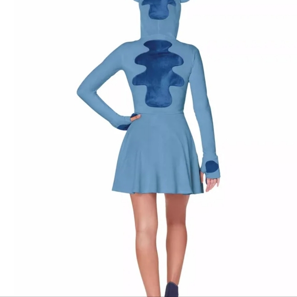 Only wore once... last Halloween. Stitch Costume juniors or adult size Small - Picture 4 of 4
